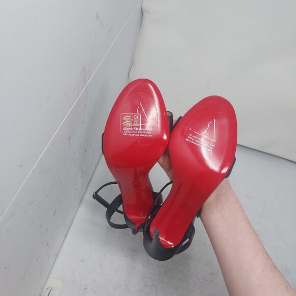 Christian Louboutin Loubigirl Black Ankle Strap Heel Sandal - Picture 2 of 10